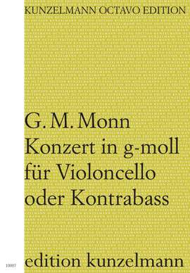 Monn, Georg Matthias: Konzert für Violoncello oder Kontrabass g-Moll