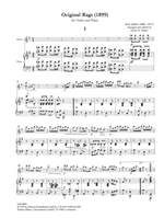 Joplin, Scott: 6 Ragtimes für Violine und Klavier - Band I Product Image