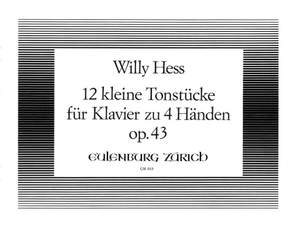 Hess, Willy: 12 kleine Tonstücke für Klavier zu 4 Händen  op. 43