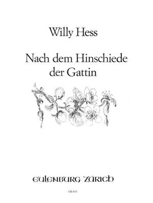 Hess, Willy: 3 Gesänge für eine mittlere Stimme  op. 84