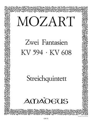 Mozart, Wolfgang Amadeus: 2 Fantasien  KV 594/KV 608