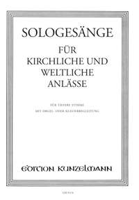 Sologesänge für kirchliche und weltliche Anlässe für tiefere Stimme