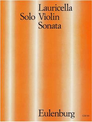 Lauricella, Remo: Sonate für Violine solo