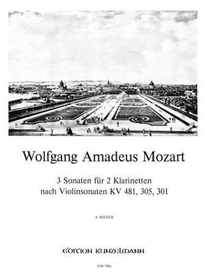 Mozart, Wolfgang Amadeus: 3 Sonaten für 2 Klarinetten