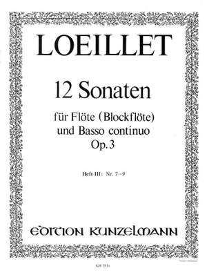 Loeillet, Jean-Baptiste: Sonaten 7-9  op. 3