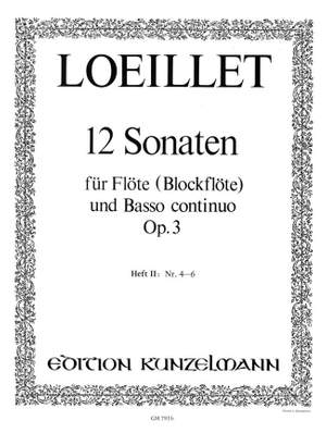 Loeillet, Jean-Baptiste: Sonaten 4-6  op. 3