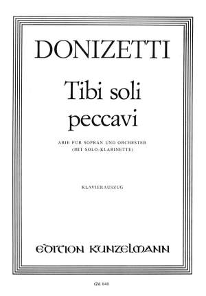 Donizetti, Gaetano: Tibi soli peccavi
