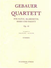 Gebauer, Francois-René: Bläserquartett  op. 41