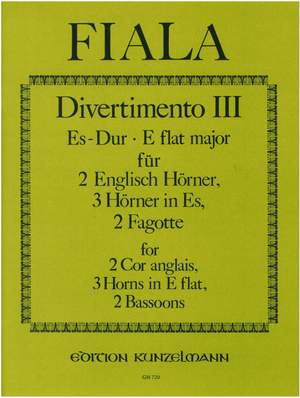Fiala, Joseph: Divertimento III Es-Dur