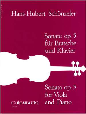 Schönzeler, Hans-Hubert: Sonate  op. 5