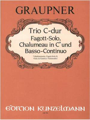 Graupner, Christoph: Trio C-dur für Fagott-Solo, Chalumeau in C und Basso continuo