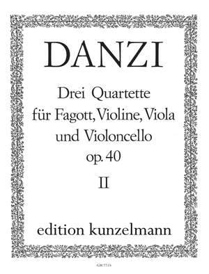 Danzi, Franz: 3 Quartette für Fagott, Violine, Viola und Violoncello  op. 40/2