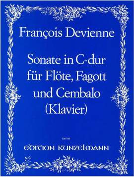 Devienne, François: Sonate für Flöte, Fagott und Cembalo (Klavier) C-Dur