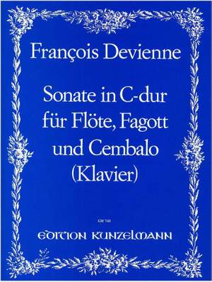 Devienne, François: Sonate für Flöte, Fagott und Cembalo (Klavier) C-Dur