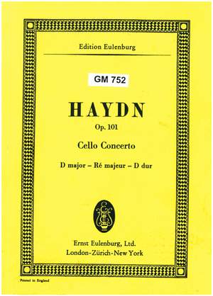 Haydn, Joseph: Konzert für Violoncello D-Dur