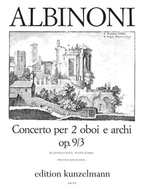 Albinoni, Tommaso: Concerto für 2 Oboen op. 9/3 F-Dur