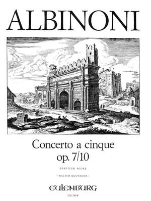 Albinoni, Tommaso: Concerto a cinque op. 7/10 B-Dur