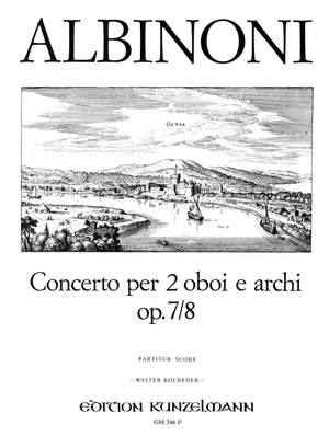 Albinoni, Tommaso: Concerto für 2 Oboen op. 7/8 D-Dur