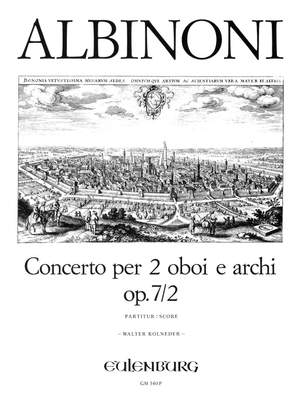 Albinoni, Tommaso: Concerto für 2 Oboen op.7/2 C-Dur
