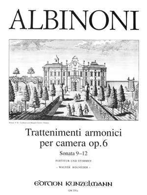 Albinoni, Tommaso: 12 Trattenimenti armonici per camera  op. 6/9-12
