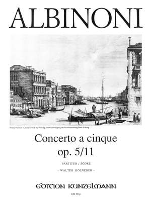 Albinoni, Tommaso: Concerto a cinque op.5/11 g-Moll
