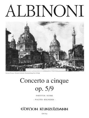 Albinoni, Tommaso: Concerto a cinque op.5/9 e-Moll