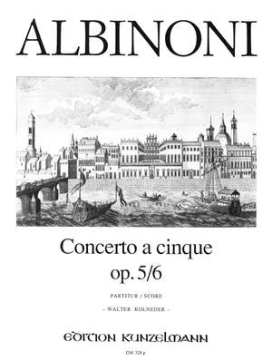 Albinoni, Tommaso: Concerto a cinque op. 5/6 C-Dur