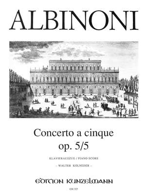 Albinoni, Tommaso: Concerto a cinque op. 5/5 a-Moll