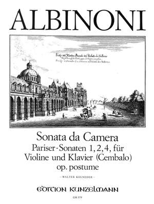 Albinoni, Tommaso: Sonata da Camera für Violine und Klavier  op. postume