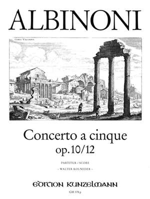 Albinoni, Tommaso: Concerto a cinque op. 10/12 B-Dur