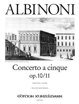 Albinoni, Tommaso: Concerto a cinque op. 10/11 c-Moll