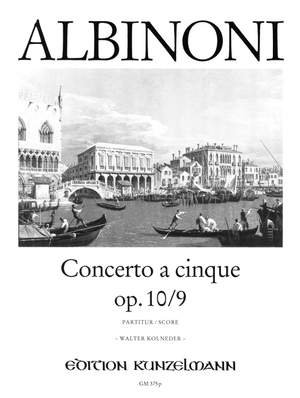 Albinoni, Tommaso: Concerto a cinque op. 10/9 F-Dur