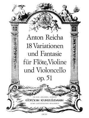 Reicha, Anton: 18 Variationen und Fantasie G-Dur op. 51