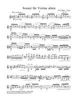Müller-Zürich, Paul: Sonate für Solo-Violine  op. 52 Product Image
