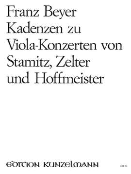 Beyer, Franz: Kadenzen zu Viola-Konzerten von Stamitz, Zelter und Hoffmeister
