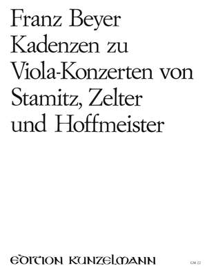 Beyer, Franz: Kadenzen zu Viola-Konzerten von Stamitz, Zelter und Hoffmeister