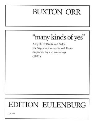 Orr, Buxton: Many kinds of yes