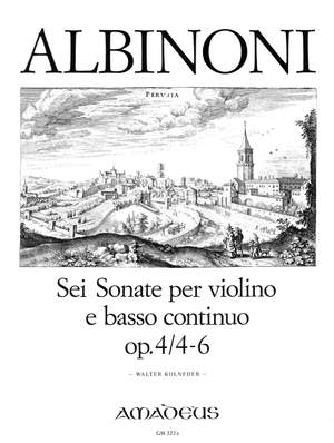 Albinoni, Tommaso: 6 Sonaten  op. 4/4-6