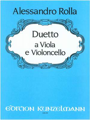 Rolla, Alessandro: Duo für Viola und Violoncello