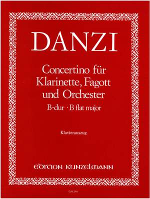 Danzi, Franz: Concertino für Klarinette, Fagott B-Dur op. 47