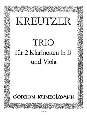 Kreutzer, Conradin: Trio für 2 Klarinetten und Viola