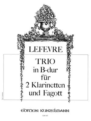 Lefevre, Jean Xavier: Trio für 2 Klarinetten und Fagott B-Dur