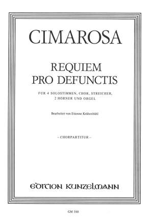 Cimarosa, Domenico: Requiem pro defunctis