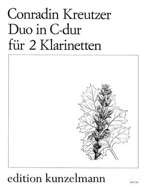 Kreutzer, Conradin: Duo für 2 Klarinetten C-Dur