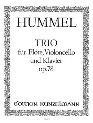Hummel, Johann Nepomuk: Trio für Flöte, Violoncello und Klavier  op. 78