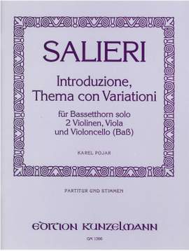 Salieri, Girolamo: Introduzione, Thema con Variationi