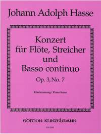 Hasse, Johann Adolph: Konzert für Flöte G-Dur op. 3/7