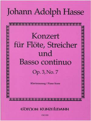 Hasse, Johann Adolph: Konzert für Flöte G-Dur op. 3/7