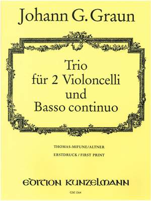 Graun, Johann Gottlieb: Trio