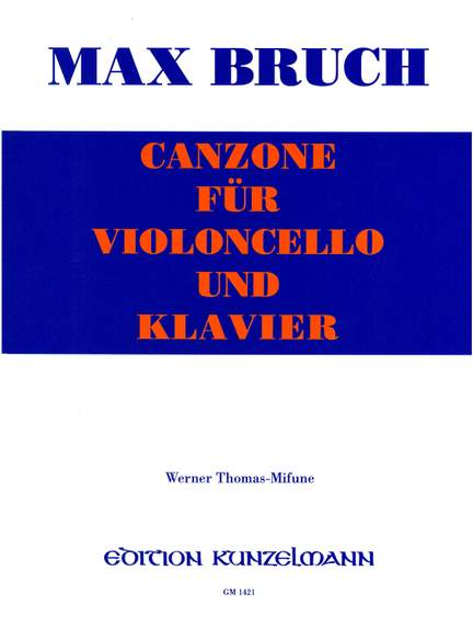 Bruch, Max: Canzone